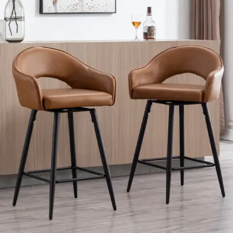 Barhocker 68 cm - Kunstleder, Drehbar, für Kücheninsel