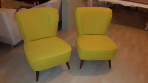 Sessel Ohne Armlehne Senfgelb - Minimalistisch Modern